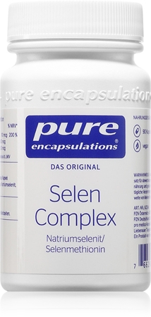 Pure Encapsulations Selen Complex Kapseln zur Unterstützung der Normalen Funktion des Organismus und einem gesunden Zustand der Haare und der Nägel