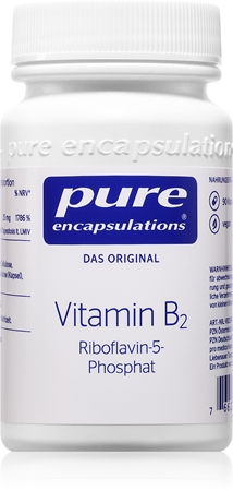 Pure Encapsulations Vitamin B2 Kapseln zum Schutz der Zellen vor oxidativem Stress