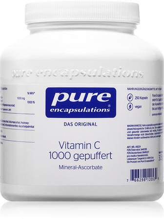 Pure Encapsulations Vitamin C gepuffert Kapseln zur Unterstützung des Immunsystems, schöner Haut und Nägel