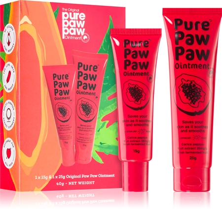 Pure Paw Paw Original bálsamo labial para peles secas (coffret)