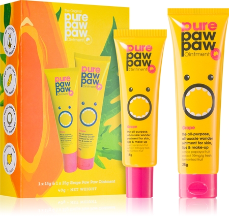 Pure Paw Paw Grape balsam do ust na suche miejsca (zestaw upominkowy)