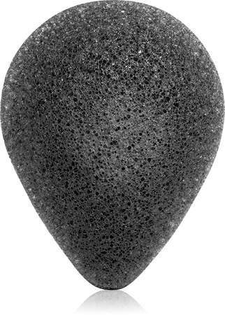 Purito Konjac Sponge Bamboo Charcoal esponja esfoliante suave com carvão bioativo