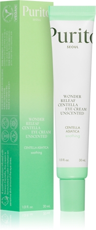 Purito Wonder Releaf Centella Eye Cream Unscented crème légère yeux anti-poches et anti-cernes
