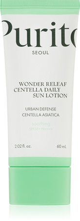 Purito Wonder Releaf Centella Daily Sun Lotion Creme facial protetor e iluminador SPF 50+