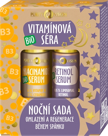 Purity Vision BIO Vítamínová séra dárková sada na noc