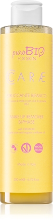 puroBIO Cosmetics Make-up Remover dvifazis makiažo valiklis