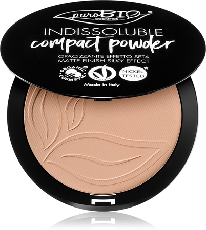 puroBIO Cosmetics Indissouble pó compacto com efeito matificante