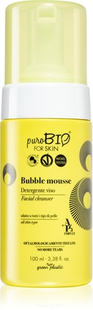 puroBIO Cosmetics Bubble Mousse Milt rengörande skum för ansikte