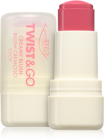puroBIO Cosmetics Twist&Go cream blush in a stick