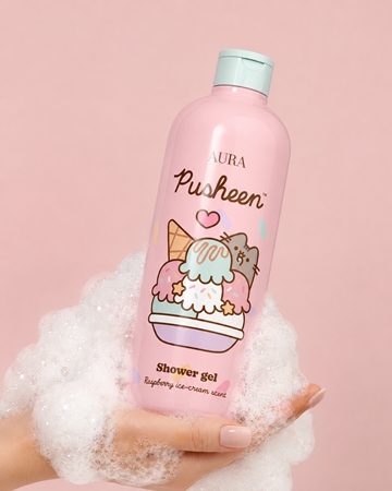 Pusheen Raspberry Ice-Cream Gel douche