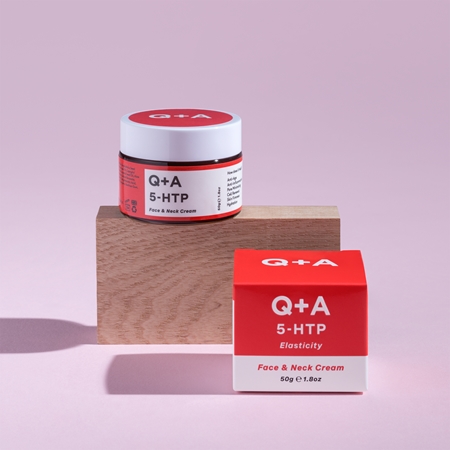 Q+A 5-HTP zpevňující protivráskový krém na obličej