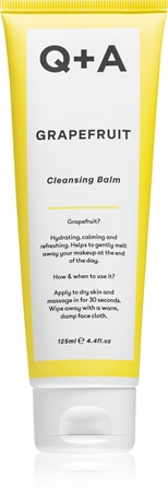 Q+A Grapefruit Makeup Removing Cleansing Balm
