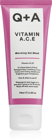 Q+A Vitamin A. C. E Erneuernde Gelmaske mit Vitaminen A, C, E
