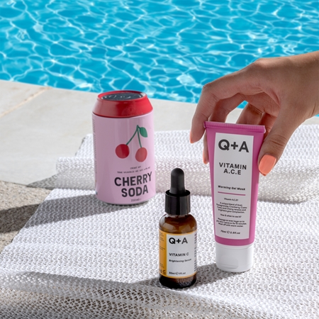 Q+A Vitamin A. C. E gel maska za obnavljanje lica s vitaminima A, C, E