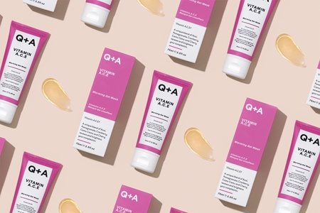 Q+A Vitamin A. C. E gel maska za obnavljanje lica s vitaminima A, C, E