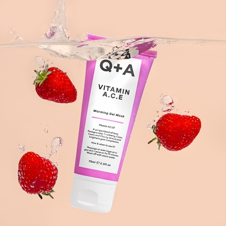 Q+A Vitamin A. C. E gel maska za obnavljanje lica s vitaminima A, C, E