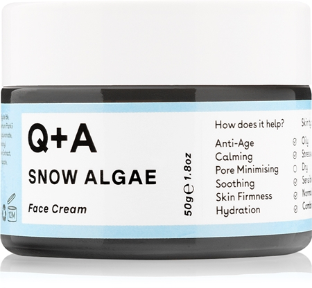 Q+A Snow Algae výživný hydratační krém pro suchou až velmi suchou citlivou pleť