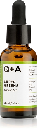 Q+A Super Greens nourishing facial oil