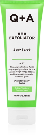 Q+A AHA Exfoliator peeling corporal com AHA