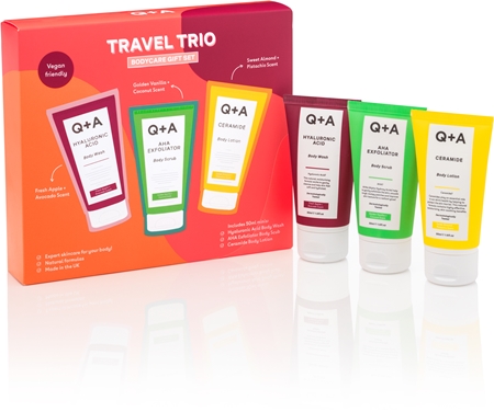 Q+A Travel Trio dárková sada na tělo