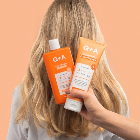 Q+A Voluminising shampoing volume