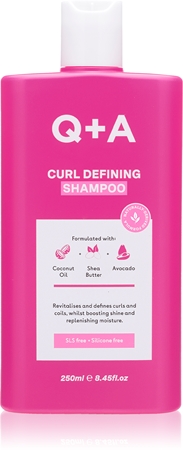 Q+A Curl Defining hydrating and curl defining shampoo