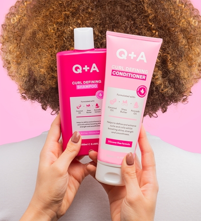 Q+A Curl Defining hydrating and curl defining shampoo