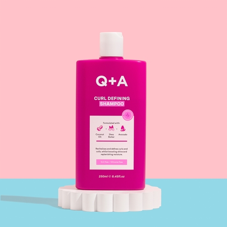 Q+A Curl Defining hydrating and curl defining shampoo