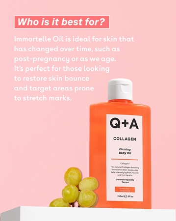 Q+A Collagen spevňujúci telový olej