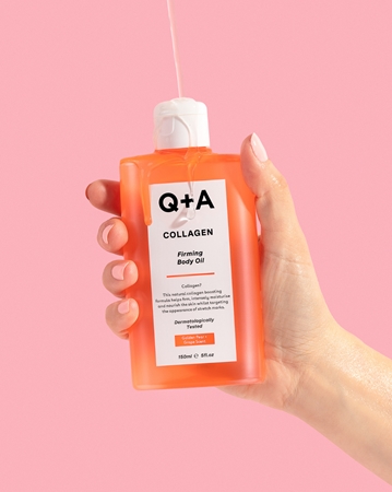 Q+A Collagen spevňujúci telový olej