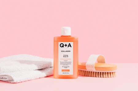 Q+A Collagen spevňujúci telový olej