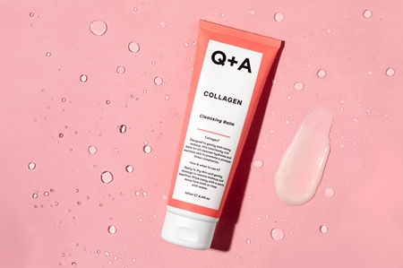 Q+A Collagen Makeup Removing Cleansing Balm with nourishing effect