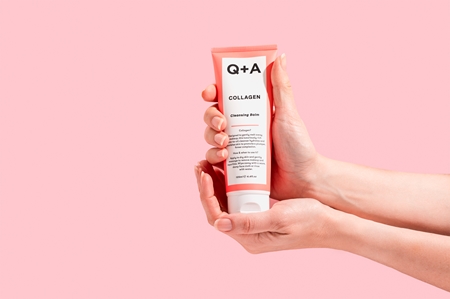 Q+A Collagen Makeup Removing Cleansing Balm with nourishing effect