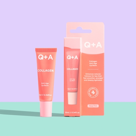 Q+A Collagen Tinted Lip Balm with moisturising effect