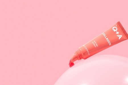 Q+A Collagen Tinted Lip Balm with moisturising effect