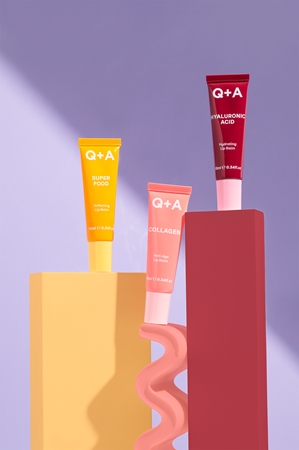 Q+A Collagen Tinted Lip Balm with moisturising effect