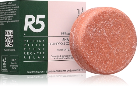 R5 Nourishing 2 in 1 șampon solid cu efect de nutritiv