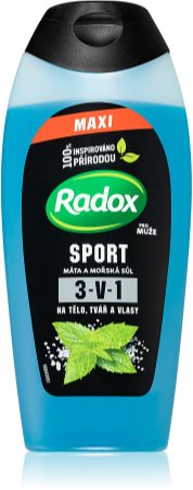 Radox Sport Mint & Sea Salt Energigivande duschgel för män