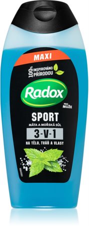 Radox Sport Mint & Sea Salt gel de ducha energizante para hombre