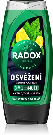 Radox Men Feel Strong Shower Gel for Face, Body, and Hair