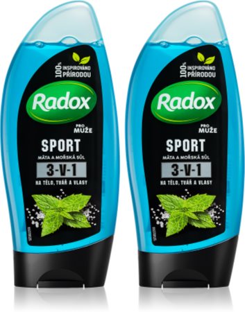 Radox Sport Mint & Sea Salt Uppfriskande dusch-gel (Ekonomiförpackning)