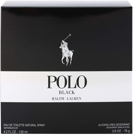 Polo black gift set best sale