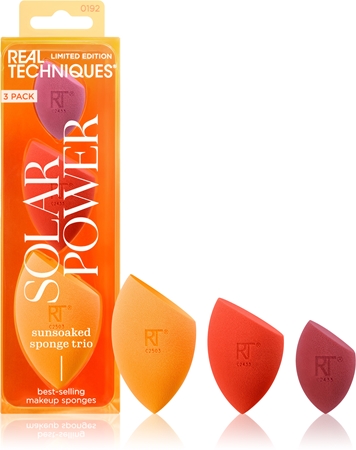 Real Techniques Solar Power Sponge Trio комплект апликатори