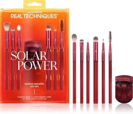 Real Techniques Solar Power Metallic Eye Set Set av borstar för ögonen