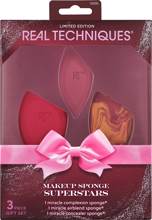 Real Techniques Makeup Sponge Superstars Applicator Set for the face