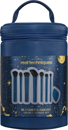 Real Techniques Holiday Blended & Bright brush set with pouch