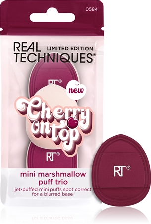 Real Techniques Cherry On Top Mini Marshmallow Puff Trio houbička na make-up