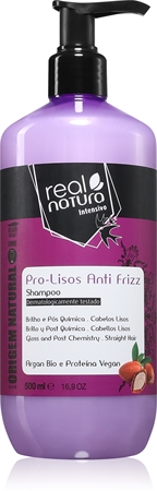 Real Natura Pro - Lisos Anti Frizz Šampūns cirtainu matu kopšanai
