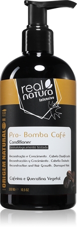 Real Natura Pro - Bomba Café κοντίσιονερ για ξηρά και εύθραυστα μαλλιά