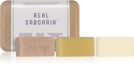 Real Saboaria Solid Cosmetics Travel Kit Geschenkset